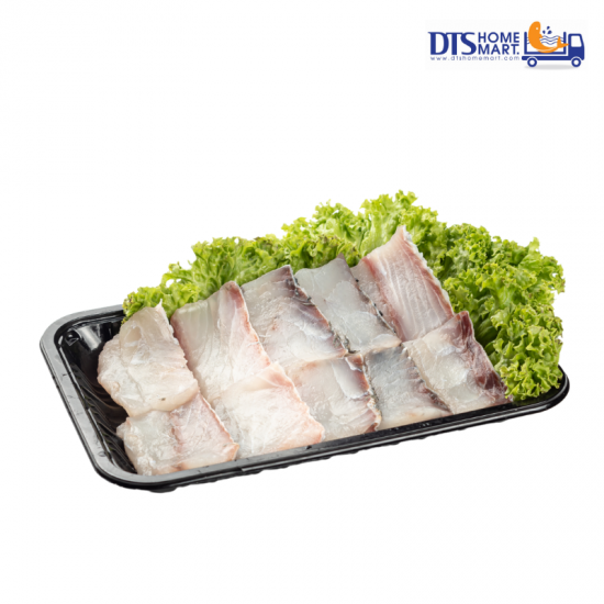 Barramundi Fish Slice 金目鲈小鱼片 300gm/tray Barramundi Fish Slice 金目鲈小鱼片 300gm/tray