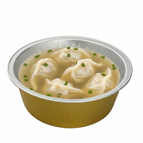 SEAFOOD WONTON SOUP (MICROWAVAE-SAFE ALU FOIL BOWL) | 海鲜云吞汤 [PRE-ORDER]