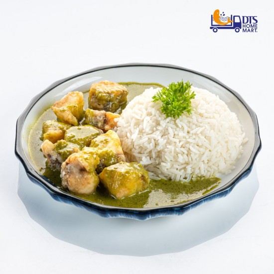 Green Curry Fish With Nasi Lemak 青咖喱鱼椰浆饭 Green Curry Fish With Nasi Lemak 青咖喱鱼椰浆饭