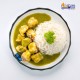 Green Curry Fish With Nasi Lemak 青咖喱鱼椰浆饭 Green Curry Fish With Nasi Lemak 青咖喱鱼椰浆饭