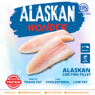 Alaskan Cod Fish Fillet 500g