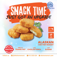 Alaskan Cod Fish Nugget  – Oven‑Ready Seafood Snack 