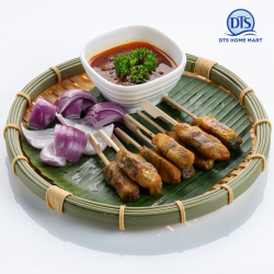 Barramundi Fish Satay - Malaysian‑Style Seafood, Ready to Grill 10g x 10 sticks| 金目鲈鱼肉沙爹  Barramundi Fish Satay - Malaysian‑Style Seafood, Ready to Grill 10g x 10 sticks| 金目鲈鱼肉沙爹