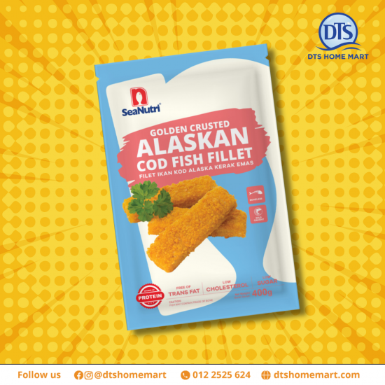 Golden Crusted Alaskan Cod Fish Fillet Golden Crusted Alaskan Cod Fish Fillet
