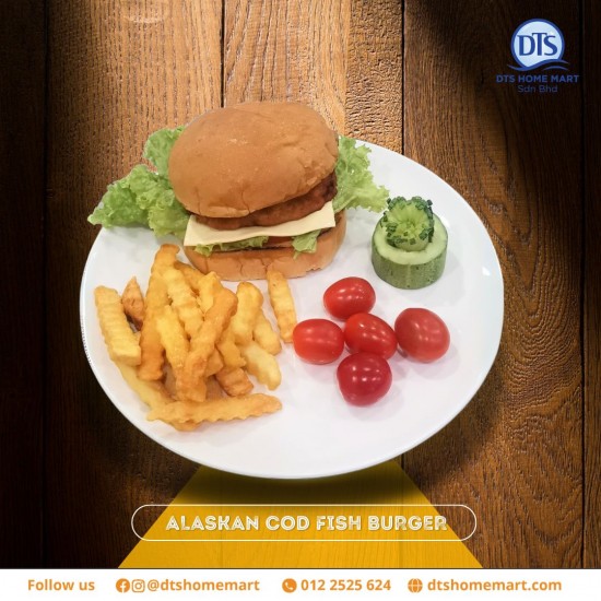 Alaskan Cod Fish Burger Alaskan Cod Fish Burger