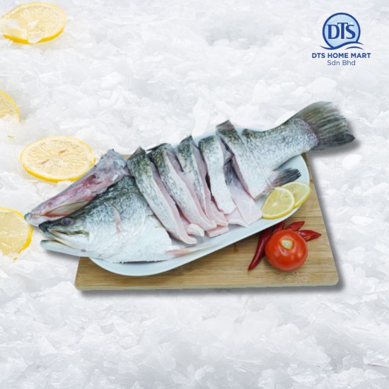 Barramundi Fish Cut Pcs (One Whole Fish @ 3kg-3.2kg) 大金目鲈鱼切块 (一条) Barramundi Fish Cut Pcs (One Whole Fish @ 3kg-3.2kg) 大金目鲈鱼切块 (一条)