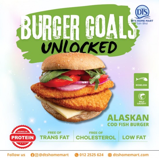 Alaskan Cod Fish Burger Alaskan Cod Fish Burger