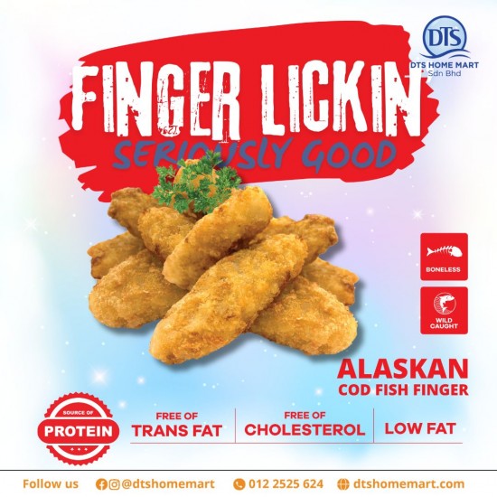 Alaskan Cod Fish Finger Alaskan Cod Fish Finger