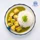 Green Curry Fish With Nasi Lemak 青咖喱鱼椰浆饭 Green Curry Fish With Nasi Lemak 青咖喱鱼椰浆饭