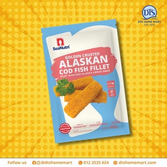 Golden Crusted Alaskan Cod Fish Fillet Golden Crusted Alaskan Cod Fish Fillet