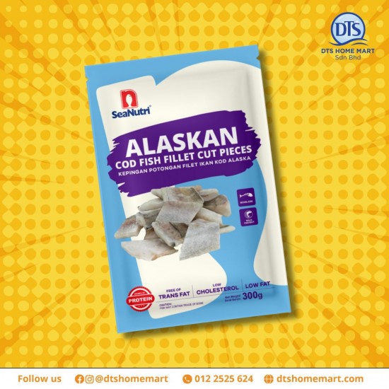Alaskan Cod Fish Fillet Cut Pieces Alaskan Cod Fish Fillet Cut Pieces
