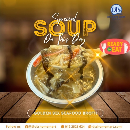 GOLDEN SIX SEAFOOD BROTH (MICROWAVABLE ALU FOIL BOWL) GOLDEN SIX SEAFOOD BROTH (MICROWAVABLE ALU FOIL BOWL)