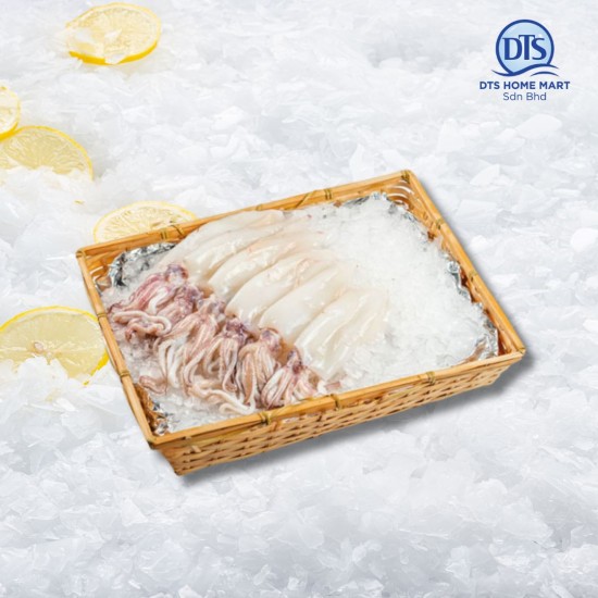 Squid Tube with Head (Cleaned) 10/15 原只苏东(清理干净) 500gm Squid Tube with Head (Cleaned) 10/15 原只苏东(清理干净) 500gm