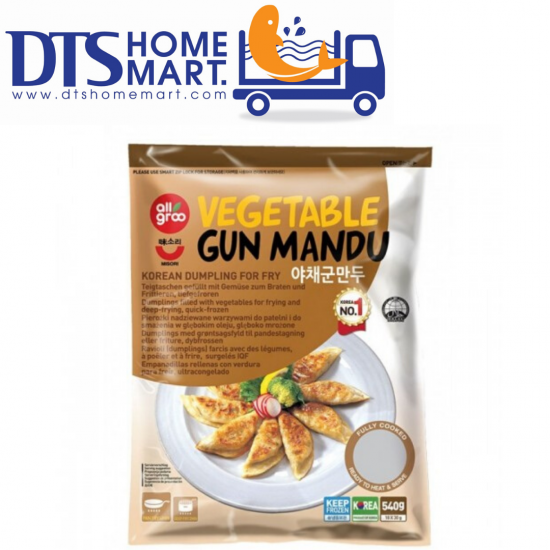 KOREAN DUMPLING ALLGROO VEGETABLE GUN MANDU (FOR FRY) 540G (18pcs) KOREAN DUMPLING ALLGROO VEGETABLE GUN MANDU (FOR FRY) 540G (18pcs)