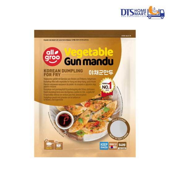 KOREAN DUMPLING ALLGROO VEGETABLE GUN MANDU (FOR FRY) 540G (18pcs) KOREAN DUMPLING ALLGROO VEGETABLE GUN MANDU (FOR FRY) 540G (18pcs)