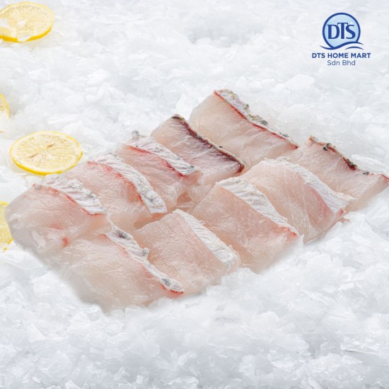 Barramundi Fish Slice 金目鲈小鱼片 300gm/tray Barramundi Fish Slice 金目鲈小鱼片 300gm/tray