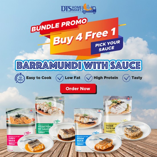 Buy 4 Free 1- Barramundi Fish with Sauce @ Easy-to-Cook Buy 4 Free 1- Barramundi Fish with Sauce @ Easy-to-Cook